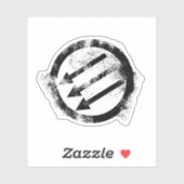 アンチ動揺してファシストの鉄前線 シール (シート)