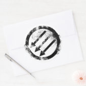 アンチ動揺してファシストの鉄前線 ラウンドシール (封筒)