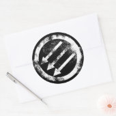 アンチ動揺してファシストの鉄前線 ラウンドシール (封筒)