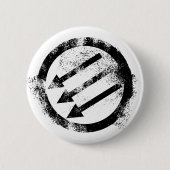 アンチ動揺してファシストの鉄前線 缶バッジ (正面)