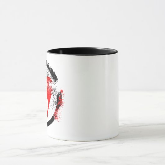 アンチ動揺してファシスト国旗 マグカップ (中央)