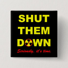 アンチ原子力のスローガンPinbackの下のそれら締められる 缶バッジ