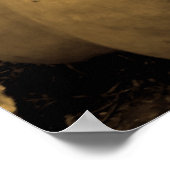 アンチ喫煙カボチャ – セピアトーネ ポスター (角)