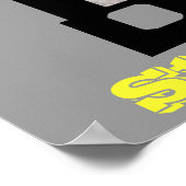 アンチ喫煙ポスターonグレー ポスター (角)