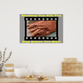 アンチ喫煙ポスターonグレー ポスター (キッチン)