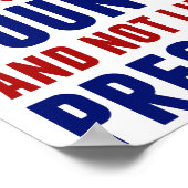 アンチ大統領ではなく愛国的なトランプ ポスター (角)