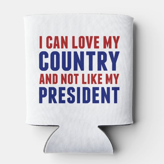 アンチ大統領ではなく愛国的なトランプ 缶クーラー (裏面)