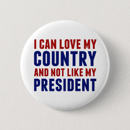 アンチ大統領ではなく愛国的なトランプ 缶バッジ
