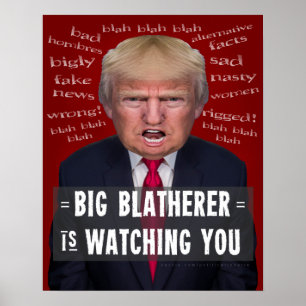 アンチ大統領ドナルド・トランプ1984政治的パロディ ポスター