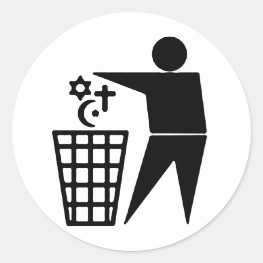 アンチ宗教シール ラウンドシール (正面)