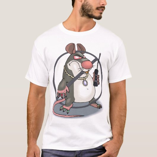 アンチ密告者ラットのバスケットボールタンク無し Tシャツ (正面)