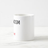 アンチ差別は最低限のものだ コーヒーマグカップ (中央)