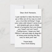 アンチ幸せなバースデー・カード カード (裏面)