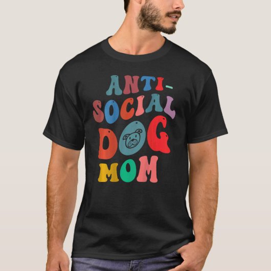 アンチ愛犬ママ背中 Tシャツ (正面)