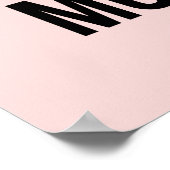 アンチ感動的おもしろい引用文のピンクが低い ポスター (角)