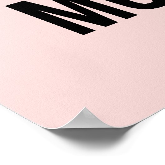 アンチ感動的おもしろい引用文のピンクが低い ポスター (角)