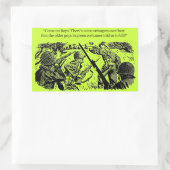 アンチ戦争のステッカーセット 長方形シール (バッグ)