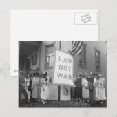 アンチ戦争集会、1920年代 ポストカード (正面/裏面)