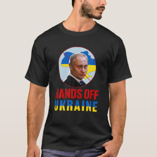 アンチ戦争、プーチンハンドオフ、ウクライナおもしろいPと共にスタンド Tシャツ