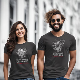アンチ戦争Tシャツ |グレネード&フラワー |ストップ戦争 Tシャツ