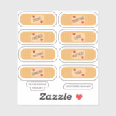 アンチ抑えバンドエイドキットカスタムビニールステッカー シール (シート)