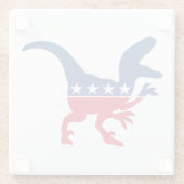 アンチ政治愛国的Tレックス ガラスコースター (裏面)