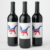 アンチ政治愛国的Tレックス ワインラベル (ボトル)