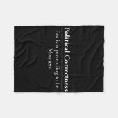 アンチ政治的公正Tシャツ自由演説T S フリースブランケット (正面(横))