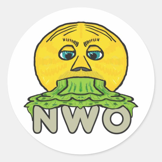 アンチ新世界秩序 ラウンドシール (正面)