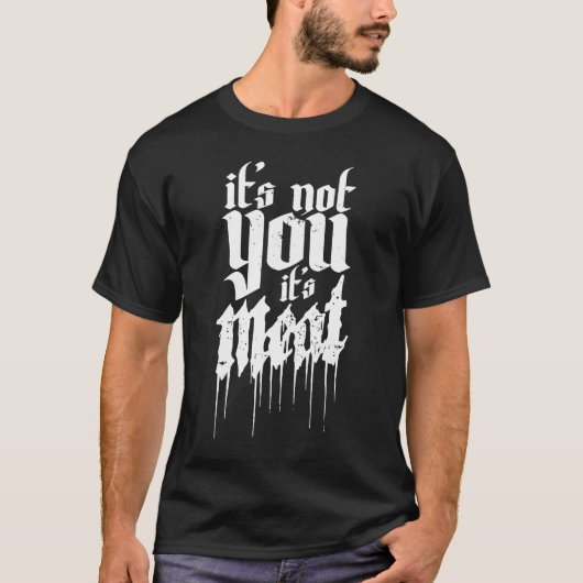 アンチ植物性ビーガンゴシック動物の権利 Tシャツ (正面)