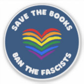 アンチ検閲ブックラウンド・レインボーハート シール (正面)