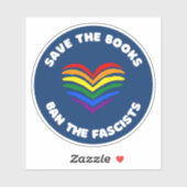 アンチ検閲ブックラウンド・レインボーハート シール (シート)