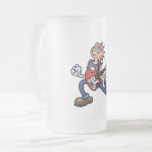 アンチ機械 フロストグラスビールジョッキ (正面左)