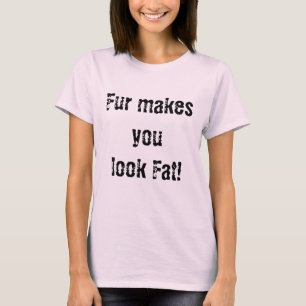 アンチ毛皮動物の毛皮権利第 Tシャツ
