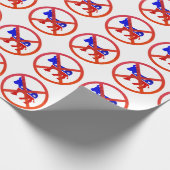 アンチ民主党員の人気があるな政治 ラッピングペーパー (角)