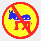 アンチ民主党員人気がある ラウンドシール (正面)