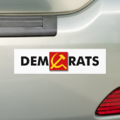 アンチ民主党議員「DemRats」 バンパーステッカー (車上)