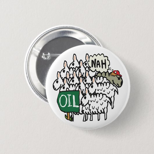 アンチ油 缶バッジ (正面&裏面)