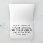 アンチ父の日のカード、不良なパパ家族の機能障害 カード (内部)