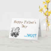 アンチ父の日のカード、不良なパパ家族の機能障害 カード (黄色い花)