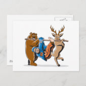 アンチ狩り動物復讐 ポストカード (正面/裏面)