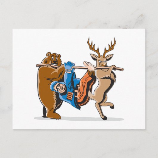 アンチ狩り動物復讐 ポストカード (正面)