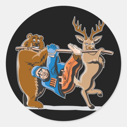 アンチ狩り動物復讐 ラウンドシール (正面)