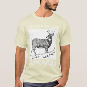 アンチ狩りTシャツ、ハンターは臆病者 Tシャツ (正面)