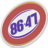 アンチ的な政治的意見 シール (正面)