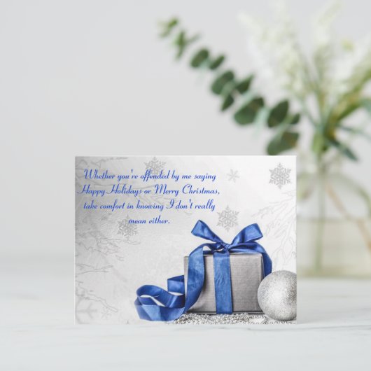 アンチ的に正しいクリスマススノーフレーク シーズンポストカード (スタンド正面)