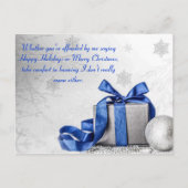 アンチ的に正しいクリスマススノーフレーク シーズンポストカード (正面)