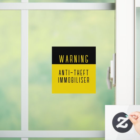 アンチ盗難用固定化器保安標識カーボートトラック ウィンドウサイン (ホーム)