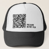 アンチ監視アーマーハット – マルウェ警告ア キャップ (正面)