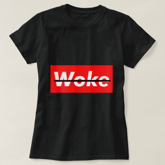 アンチ目覚め無料スピーチキャンセルカルチャーアンチ-Wake.png Tシャツ (デザイン正面)
